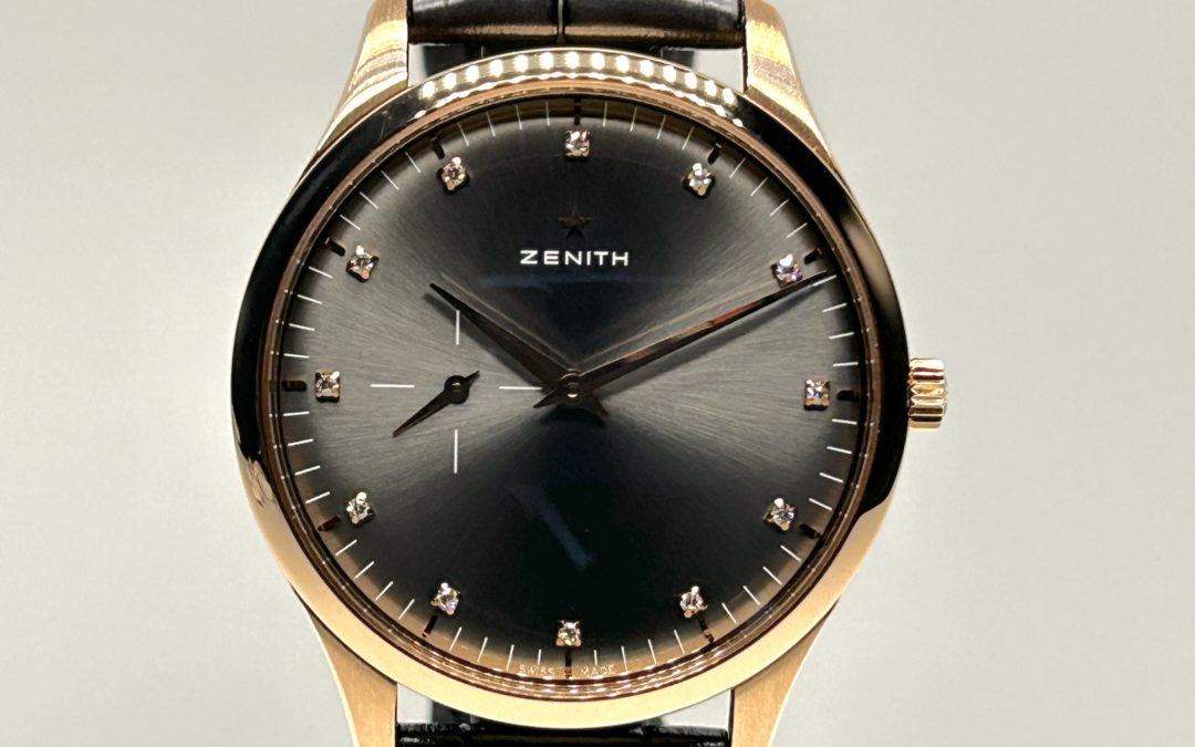 Zenith Elite Ultra Thin 18KT RG Diamond dial 182010681