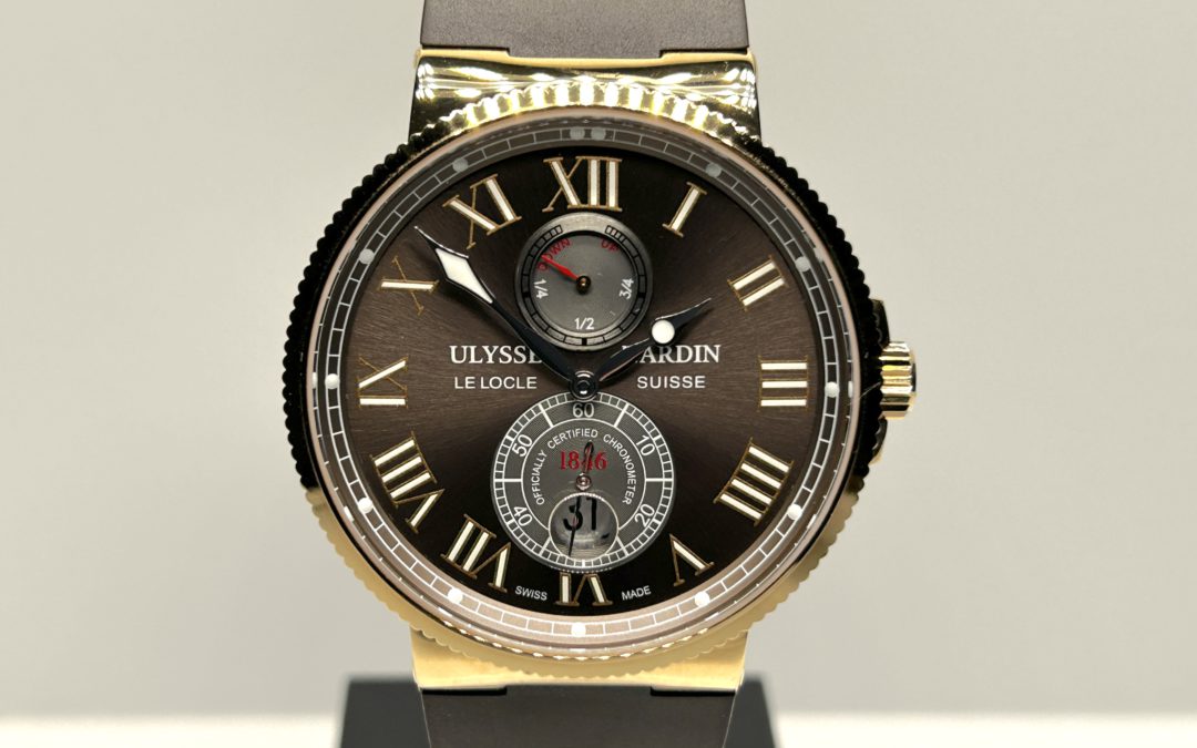 Ulysse Nardin Marine Chronometer 43mm Maxi Marine Chronometer 18KT RG Unique Piece 266-67